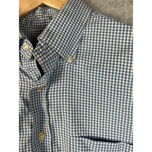 Vineyard Vines Shirt Mens Large Blue Gingham  Murray 100% Cotton Button Down - Picture 5 of 9